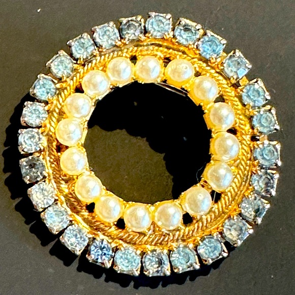 Vintage 1950 brooch with clip earrings Set - Picture 2 of 6